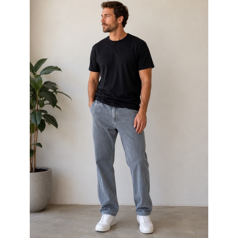 Tommy Bahama Boracay Silk Cotton Blend Pants Grey Straight Leg Chino Mens 40x30